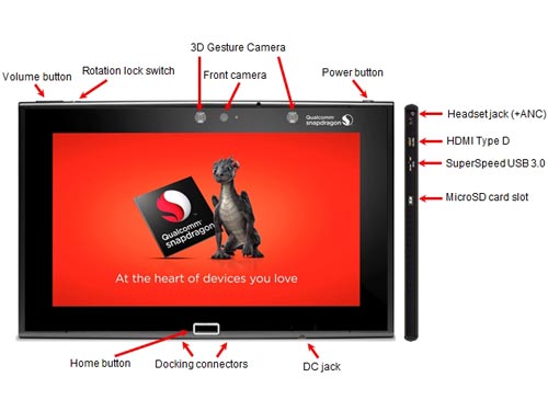 Tablet dùng chíp Snapdragon 805 đầu tiên của Qualcomm 