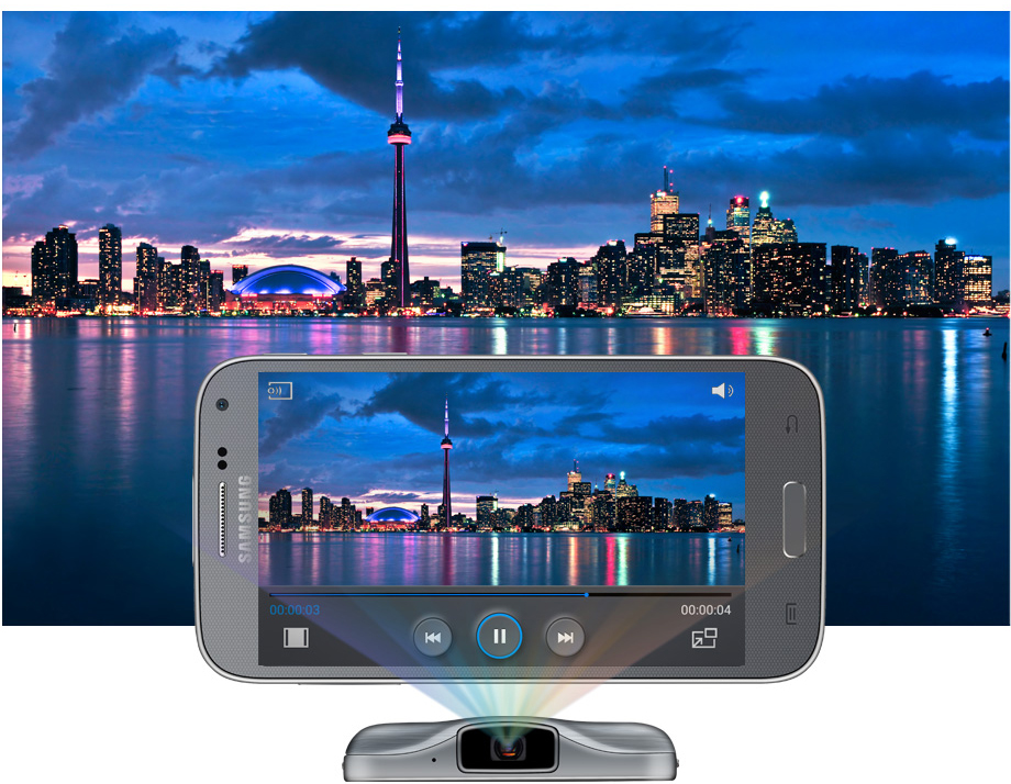 Smartphone gắn máy chiếu Samsung Galaxy Beam 2