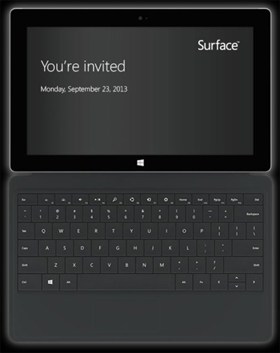 Máy tính bảng Surface thế hệ hai ra mắt ngày 23/9