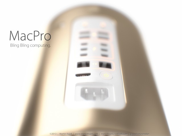 Ngắm chiếc Mac Pro 2013 màu vàng